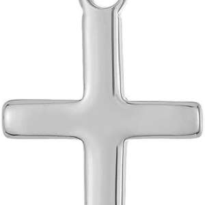 Cross Pendant for Men and Women in 18K Gold Plated or 925 Sterling Silver Plated Rhodium I Size Small, Medium, Large I Gold Cross Necklace for Women I Silver Cross Necklace for Boys I Religious Gifts for Women I Baptism Gifts for Girls Boys