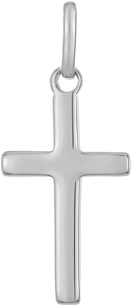 Cross Pendant for Men and Women in 18K Gold Plated or 925 Sterling Silver Plated Rhodium I Size Small, Medium, Large I Gold Cross Necklace for Women I Silver Cross Necklace for Boys I Religious Gifts for Women I Baptism Gifts for Girls Boys