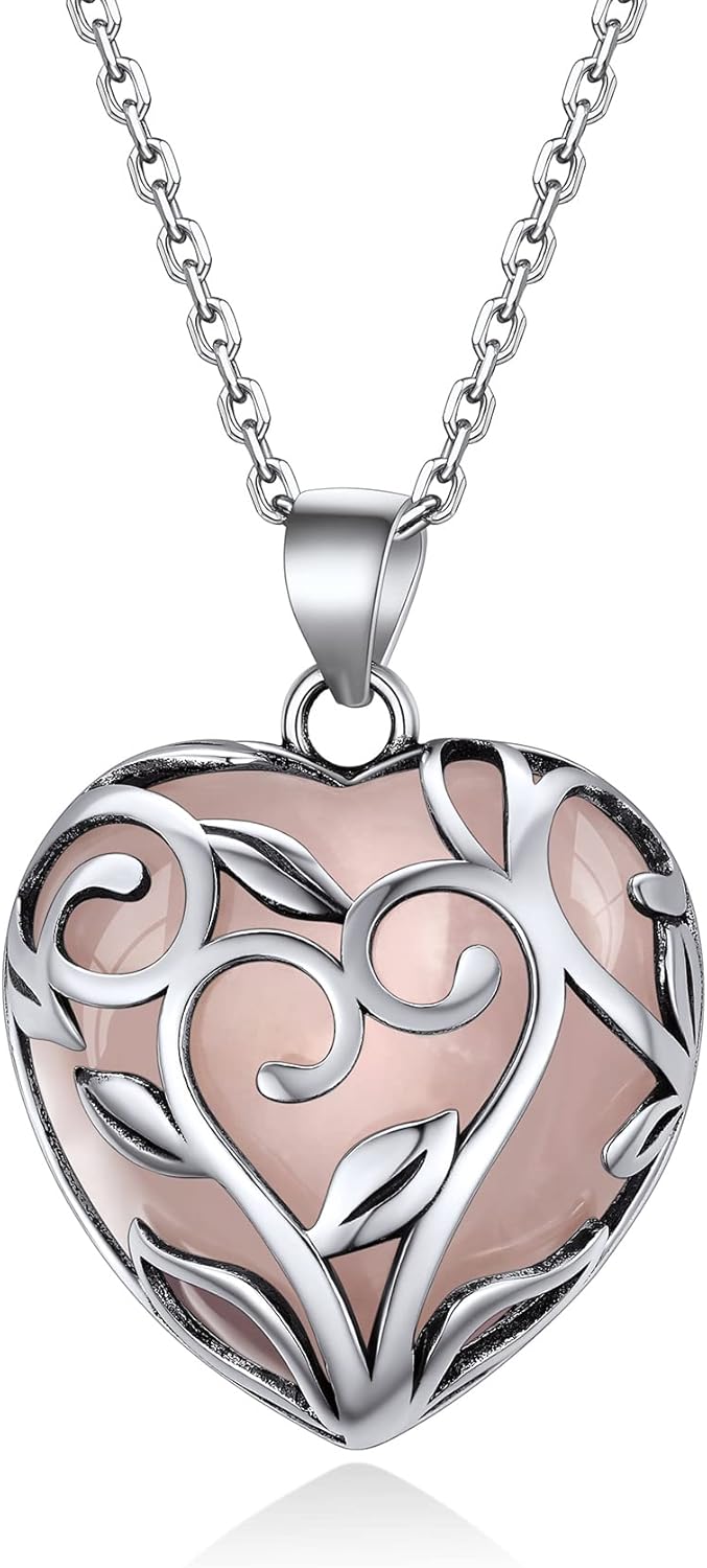 Bestyle Tree of Life Wrapped Healing Crystal Necklaces